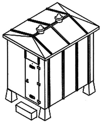 Details West 907 HO Scale 6' x 8' Instrument Shed Metal Kit