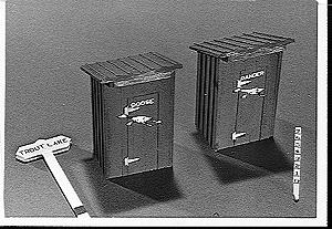 Durango Press 120 HO Goose/Gander Outhouse Kits (Pack of 2)