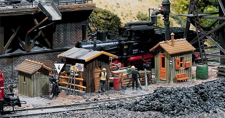 Faller 120140 HO Scale Trackside Shanties Kit (Box of 3)