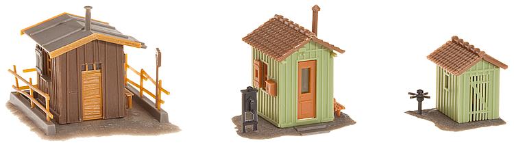 Faller 120140 HO Scale Trackside Shanties Kit (Box of 3)