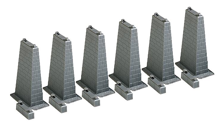 Faller 120473 HO Tall Bridge Piers (Box of 6)