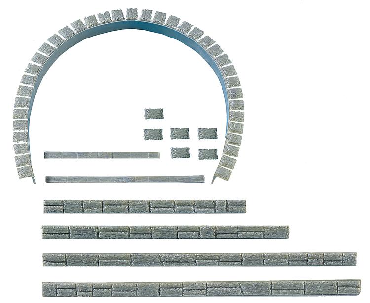 Faller 120550 HO Scale Tunnel Arch Profiles Plastic Model Set