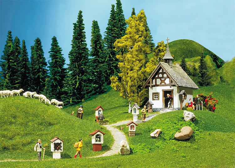 Faller 130235 Chapel W/Wayside Crosses Building Kit
