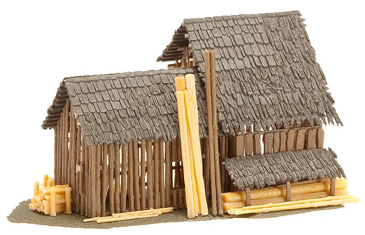 Faller 130294 HO Log Barn.