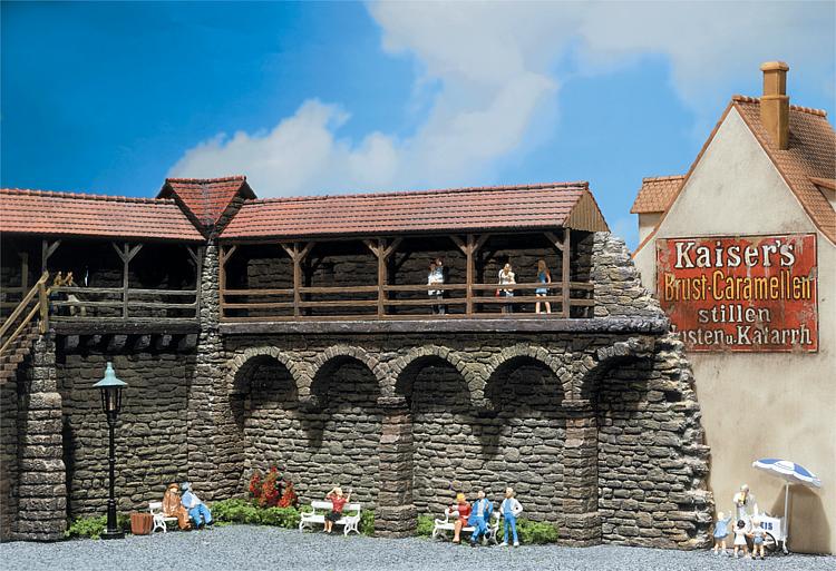 Faller 130404 HO Scale Old-Town Wall Sections Model Building Kit