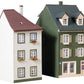 Faller 130414 2-Flats w/lower shops Building Kit