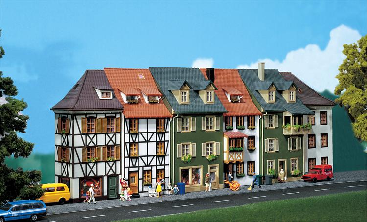 Faller 130430 HO Scale Relief Houses Building Kit (Pack of 6)