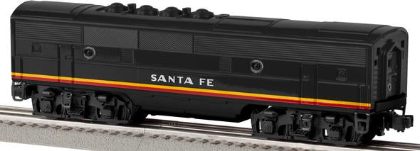 Lionel 6-38379 Santa Fe Black Bonnet F3 B-Unit Dummy Diesel Locomotive