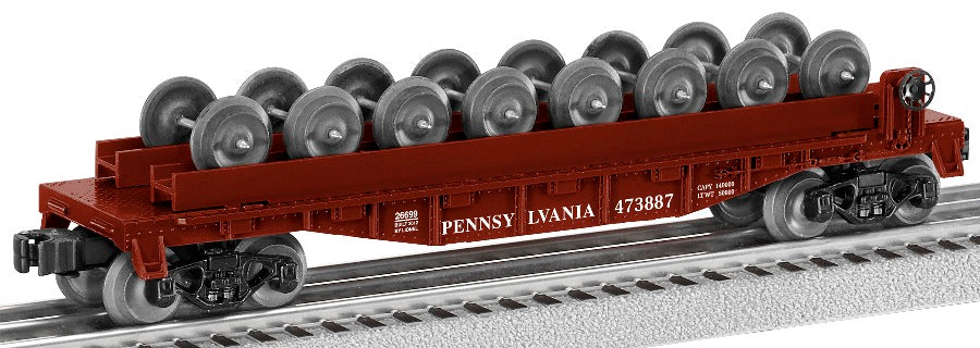 Lionel 6-26699 O Pennsylvania Flatcar with Wheel Load