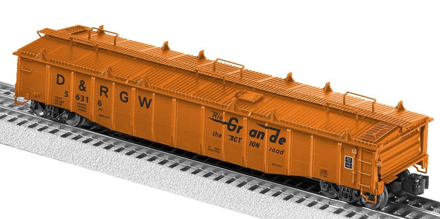 Lionel 6-27887 O Gauge Rio Grande PS-5 Gondola w/Covers #56316