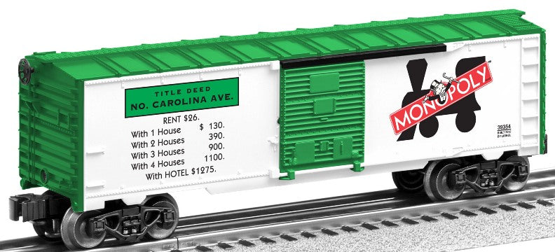 Lionel 6-39354 O Gauge Monopoly North Carolina Boxcar
