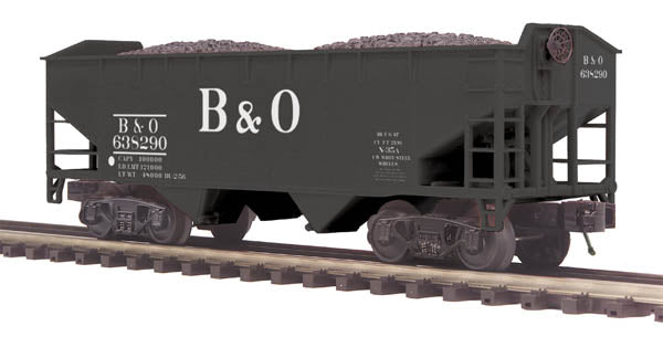 MTH 20-97733 O Baltimore & Ohio 2-Bay Offset Hopper Car Set (Set of 2)