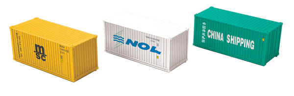 MTH 20-95105 O China Express, NOL, MSC 20' Container Set (Set of 3)
