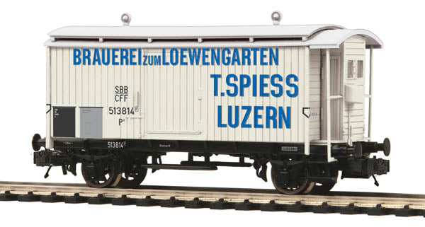 MTH 20-99003 O Brauerei Loewengarten European Bierwagen\Reefer/Hi-Rail