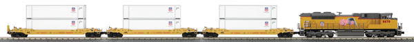 MTH 30-4214-1 O Gauge Union Pacific SD70ACe Diesel Freight Train Set w/PS 2.0
