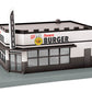 MTH 30-90392 O Gauge Tavern Burger Single Story Corner Store