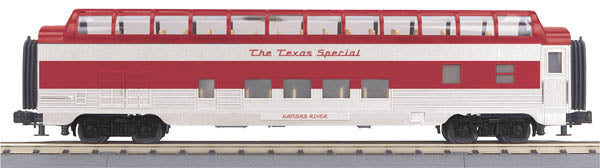 MTH 30-67657 Texas Special O-27 60' Streamline Full Vista Dome