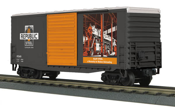 MTH 30-74690 Republic Steel 40' High Cube Box Car