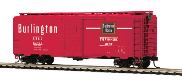 MTH 85-74085 Chicago, Burlington & Quincy HO Scale 40’ PS-1 Boxcar #63198