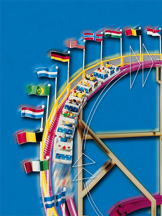 Faller 140451 HO Big Dipper Roller Coaster Motorized Building Kit