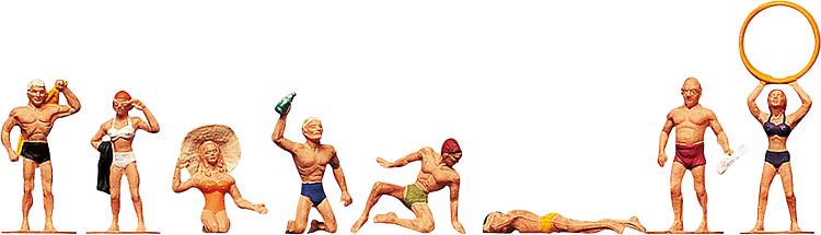 Faller 151030 HO At the Beach Figures (Set of 8)