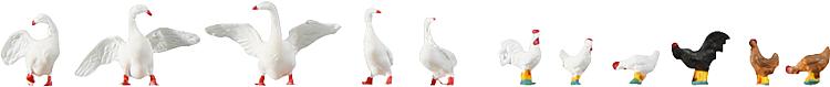 Faller 154010 HO Hens + Geese