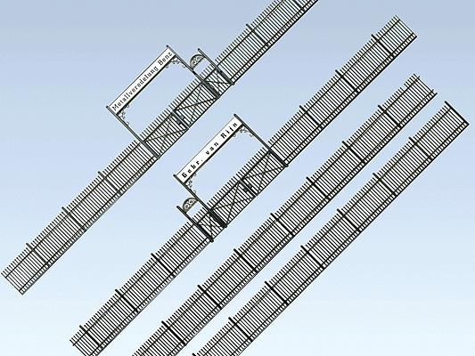 Faller 180412 Iron Fence w/Gate