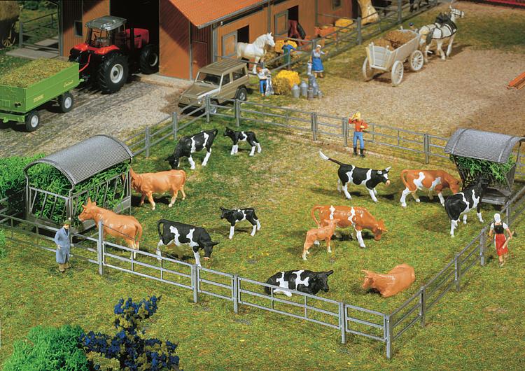 Faller 180434 HO 2000mm Fence Systems for Stalls & Open Stable Farm Building Kit