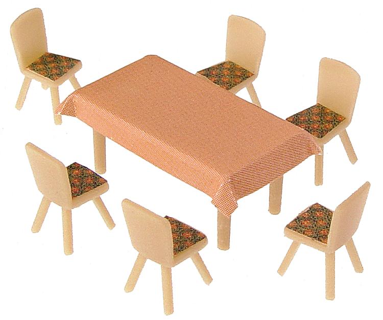 Faller 180442 HO 4 Tables & 24 Chairs