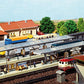 Faller 222119 N Set of 3 Station Platforms - 1 Open & 2 with Roofs