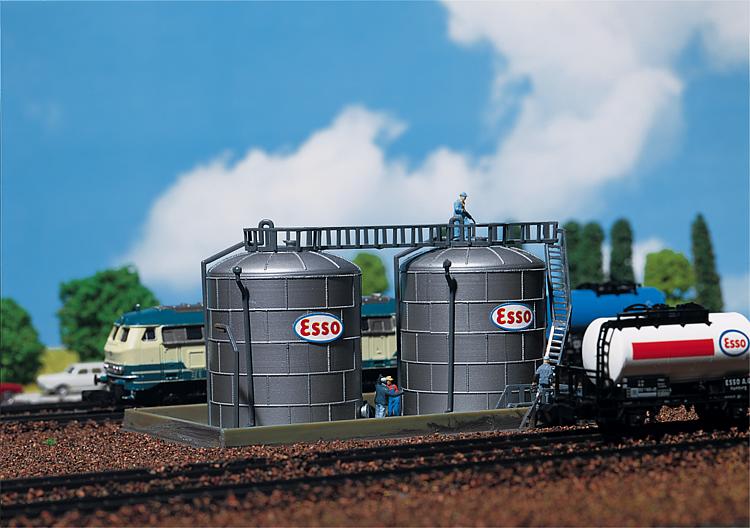 Faller 222131 N Oil Storage Tanks (Pack of 2)