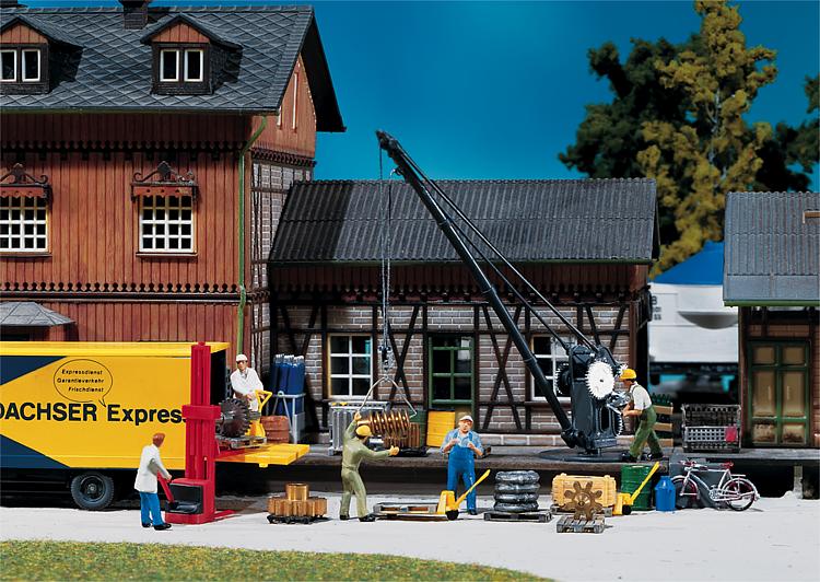 Faller 222176 N Loading Crane with Freight