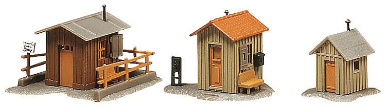 Faller 222177 N Trackside Shanties (Pack of 3)