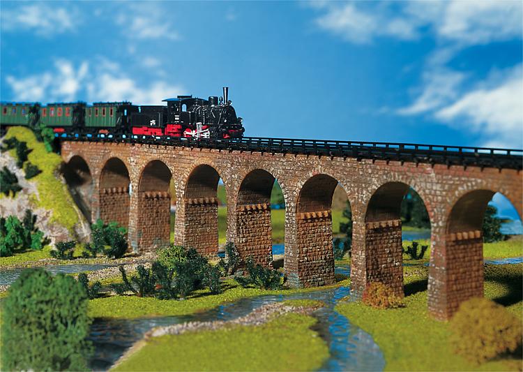 Faller 222585 N Scale Straight Viaducts Structure Kit (Box of 2)