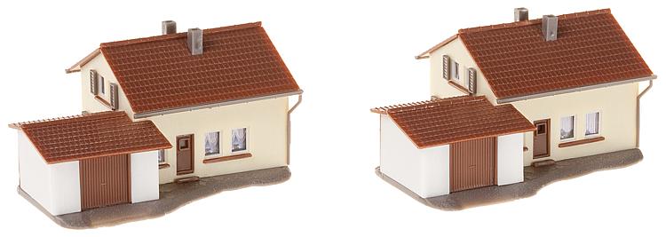 Faller 232222 2-Suburban homes w/garage
