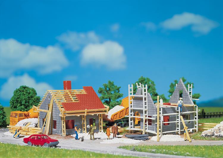 Faller 232223 N Homes Under Construction Building Kit (Pack of 2)