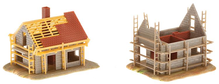 Faller 232223 N Homes Under Construction Building Kit (Pack of 2)