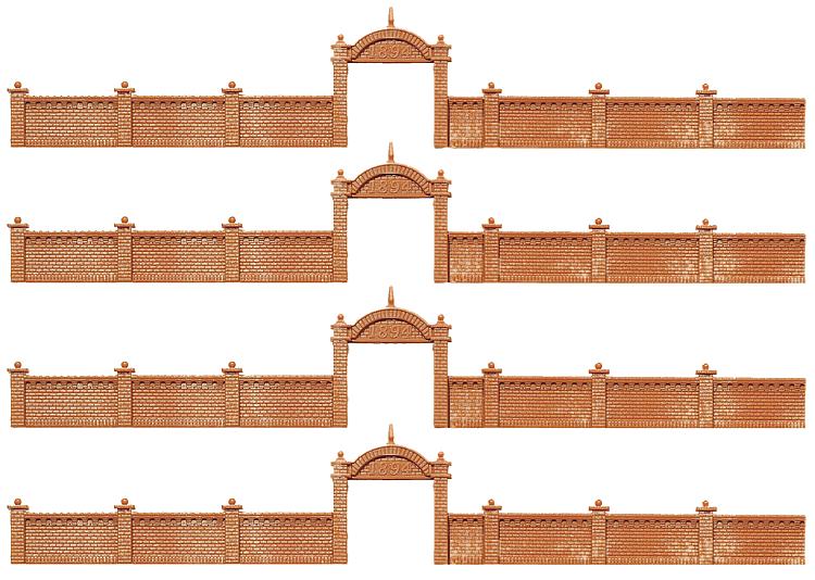 Faller 272405 Factory Wall 68.4cm