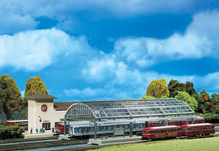 Faller 2726 Z Scale Glass Platform Roof 2 Tracks Catenary Kit