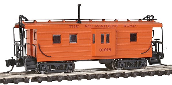 Fox Valley Models 91002 N High Rib Side Bay Window Caboose, MILW #01918