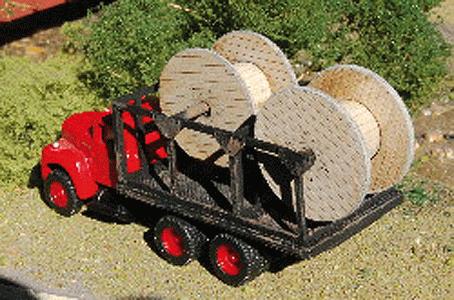 GCLaser 122317 HO Cable Reel Hauler Detail Set for Mini Metals R-190 Truck Body