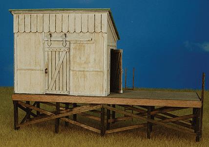 GCLaser 292-12571 HO Scale Milk Station - Kit (Laser-Cut Wood