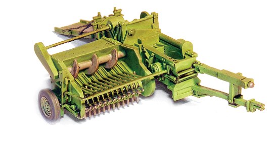 GHQ 600-13 HO Hay Baler Unpainted Metal Pewter Kit