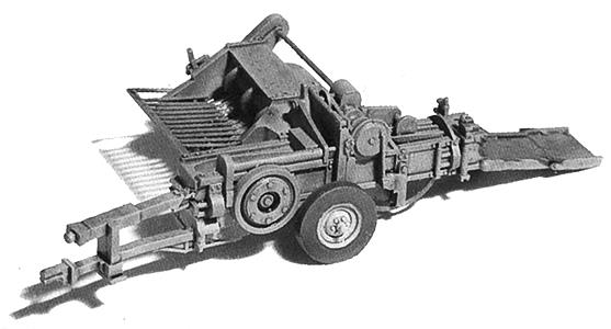 GHQ 600-13 HO Hay Baler Unpainted Metal Pewter Kit