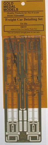 Gold Medal Models 160-51 N Detailing Set For Atlas & Con-Cor Jumbo Tank Cars