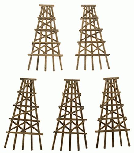 Grand Central Gems TB10 N X-Large Wood Trestle Bents - Assembled