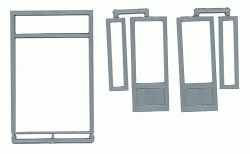 Grandt Line 3632 O 70? x 90? Double Door with Windows & Transom