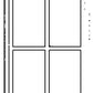 Grandt Line 3717 O 42? x 91? Factory Double Hung 2/2 Light Window (Pack of 4)