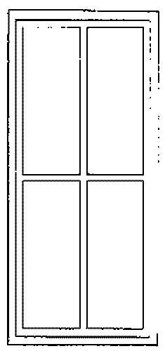 Grandt Line 3717 O 42? x 91? Factory Double Hung 2/2 Light Window (Pack of 4)