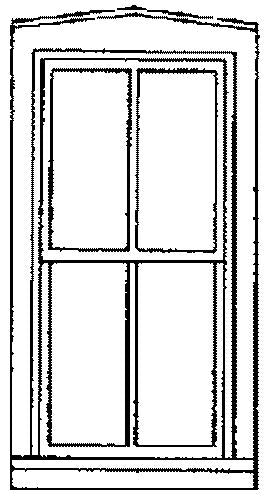 Grandt Line 3720 O 36" x 65" Double-Hung-2/2 Windows (Pack of 4)